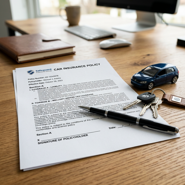 car insurance policy document