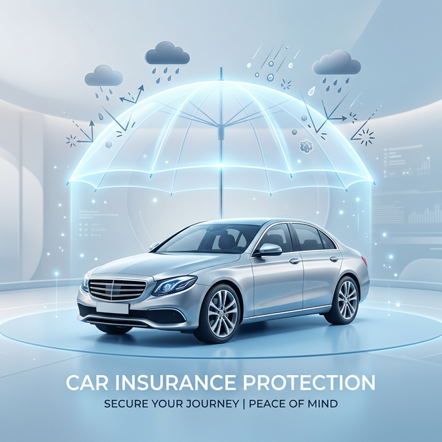 car insurance protection concept