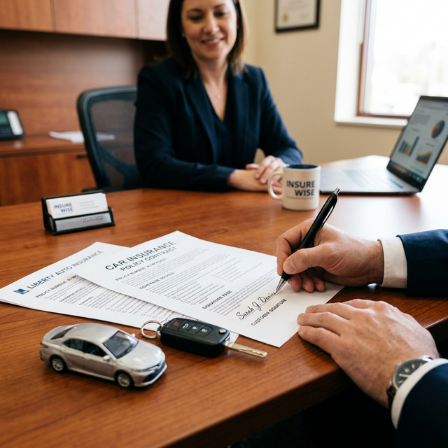 insurance contract signing
